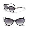 Giorgio Armani Rounded Wayfarer Sunglasses in Black (black crystal) - Lyst
