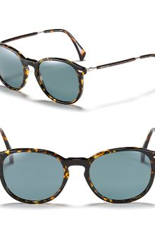 Giorgio Armani Rounded Plastic Wayfarer Sunglasses - Lyst