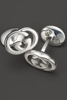 Gucci Sterling Silver Britt Cuff Links - Lyst