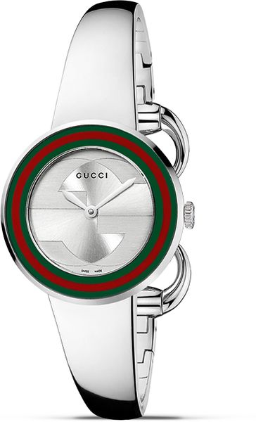 Gucci Uplay Collection Stainless Steel Bangle Watch 27 Mm in Gray (no color) - Lyst