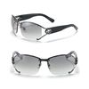 Gucci Split Temple Aviator Sunglasses with Crystal Ggs in Silver (shiny dark ruthenium) - Lyst