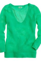 J.Crew Cashmere Pointelle Vneck Sweater