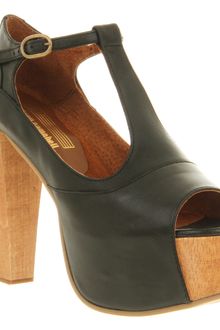 Jeffrey Campbell Foxy Heel Platform Black Leather - Lyst