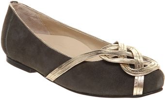 Kat Maconie Anesha Flat Knot Pump Grey Sdegold - Lyst