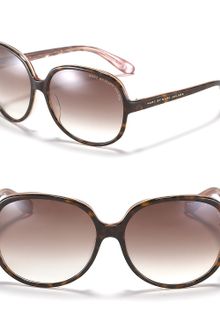 Marc By Marc Jacobs Peach Round Oversized Sunglasses - Lyst