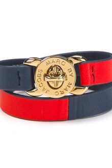 Marc By Marc Jacobs Katie Double Wrap Leather Bracelets Katie Double Wrap Leather Bracelet - Lyst