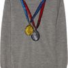 Markus Lupfer Medal Sequined Merino Wool Sweater in Gray - Lyst