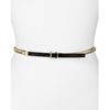 Michael Kors Michael Mod Chain Link Belt with Leather Tabs in Black (black lt pol gold) - Lyst