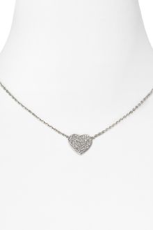 Michael Kors Michael Pavé Heart Necklace - Lyst