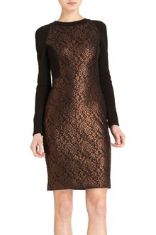 Prabal Gurung Lace Panel Dress - Lyst