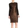 Prabal Gurung Lace Panel Dress in Brown (floral) - Lyst