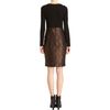 Prabal Gurung Lace Panel Dress in Brown (floral) - Lyst