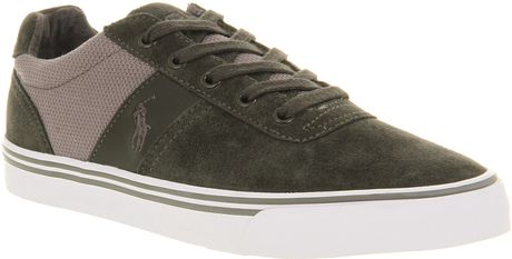 Ralph Lauren Hanford Grey Suede Mesh in Gray for Men (grey) - Lyst