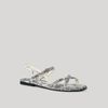 Stella Mccartney Naki Snakeskin Canvas Sandal in Gray (rock) - Lyst