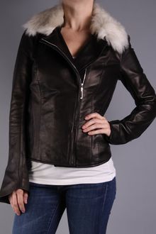 The Eternal The Fur Collar Biker Jacket - Lyst