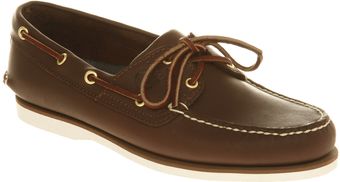 Timberland New Boat Shoe Dark Brown Leather - Lyst
