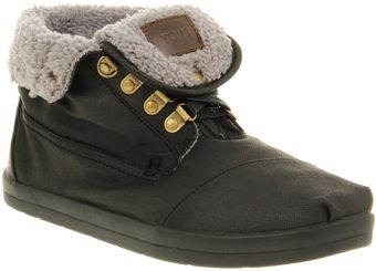 Toms Botas Fur Lined Boot Black Fleece - Lyst