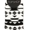 Topshop Black Aztec Ankle Socks in Black - Lyst
