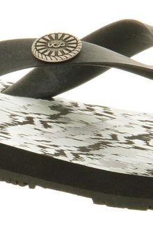 Ugg Ikat Flare Flip Flop Black Ikat - Lyst