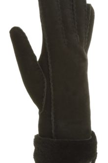 Ugg Turn Cuff Gloves Black - Lyst