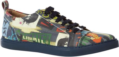 Vivienne Westwood Stampa Stripe Trainers in Blue for Men (navy) - Lyst