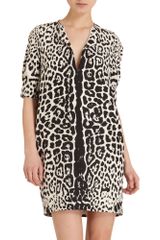 Yves Saint Laurent Leopard Tunic Dress