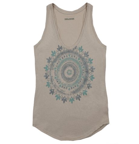 Zadig & Voltaire Toptank Hilda Print in Beige - Lyst