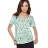 Calvin Klein Jeans Short Sleeve Printed Scoopneck in Green (animal) - Lyst