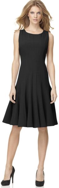  Sleeveless Pleated Aline 