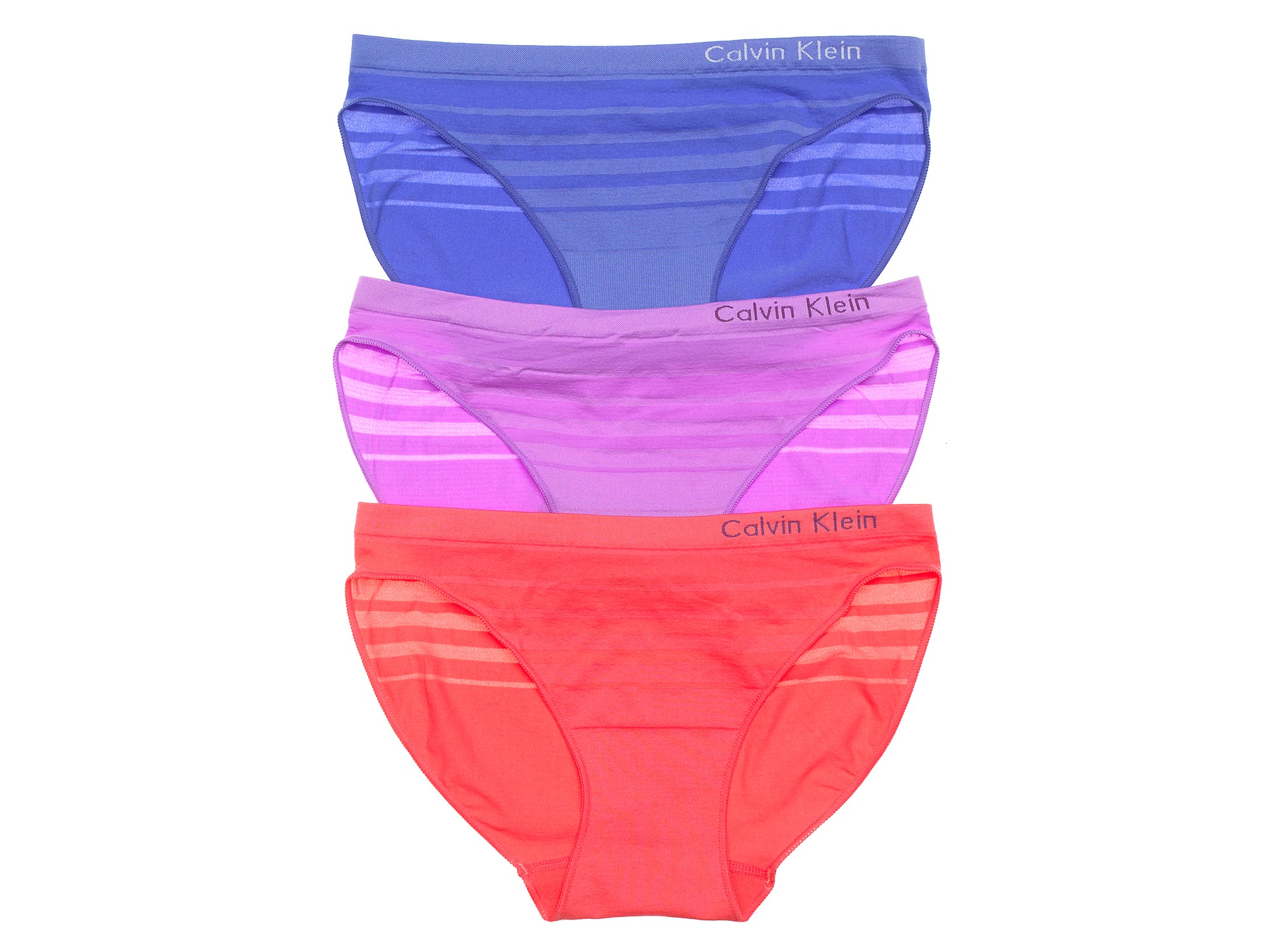 Calvin Klein Underwear Seamless Ombr Bikini In Blue Spring Freesia