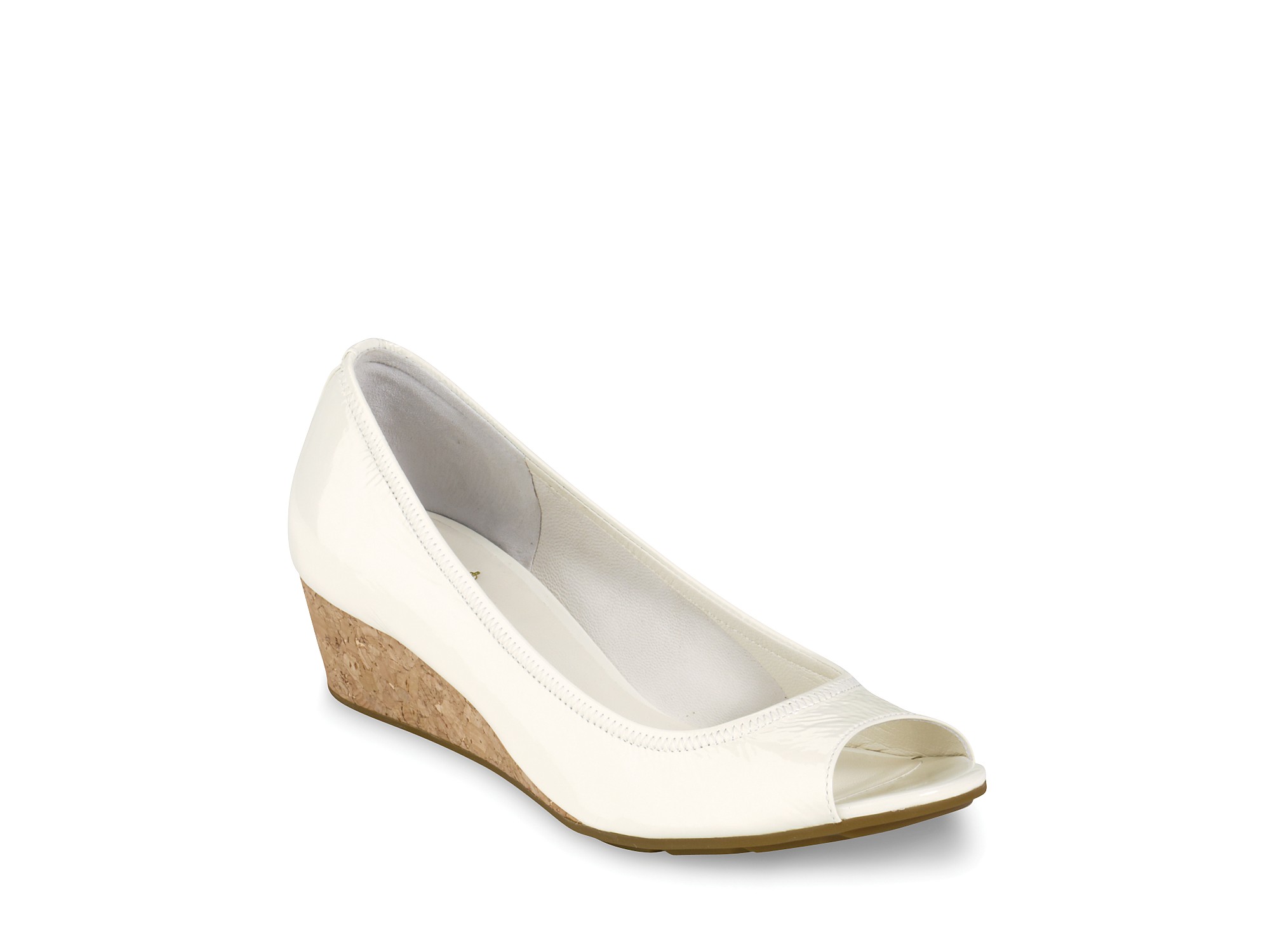 cole haan open toe wedge heels