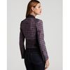Dkny Bracelet Sleeve Mixed Media Motorcycle Jacket in Blue (indigo blue red) - Lyst