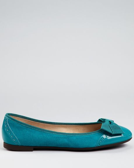 turquoise suede flats