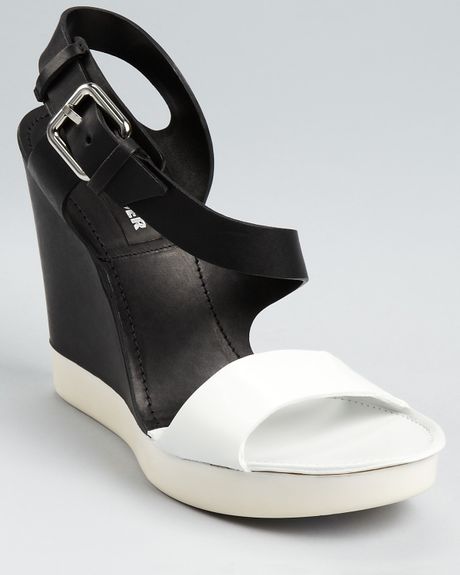 jil sander wedge sandals