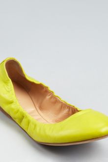 Jil Sander Nappa Flats - Lyst