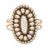 Lucky Brand Gold Tone Motherofpearl Cuff Bracelet in Gold - Lyst