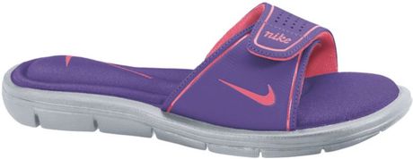 purple nike sandals