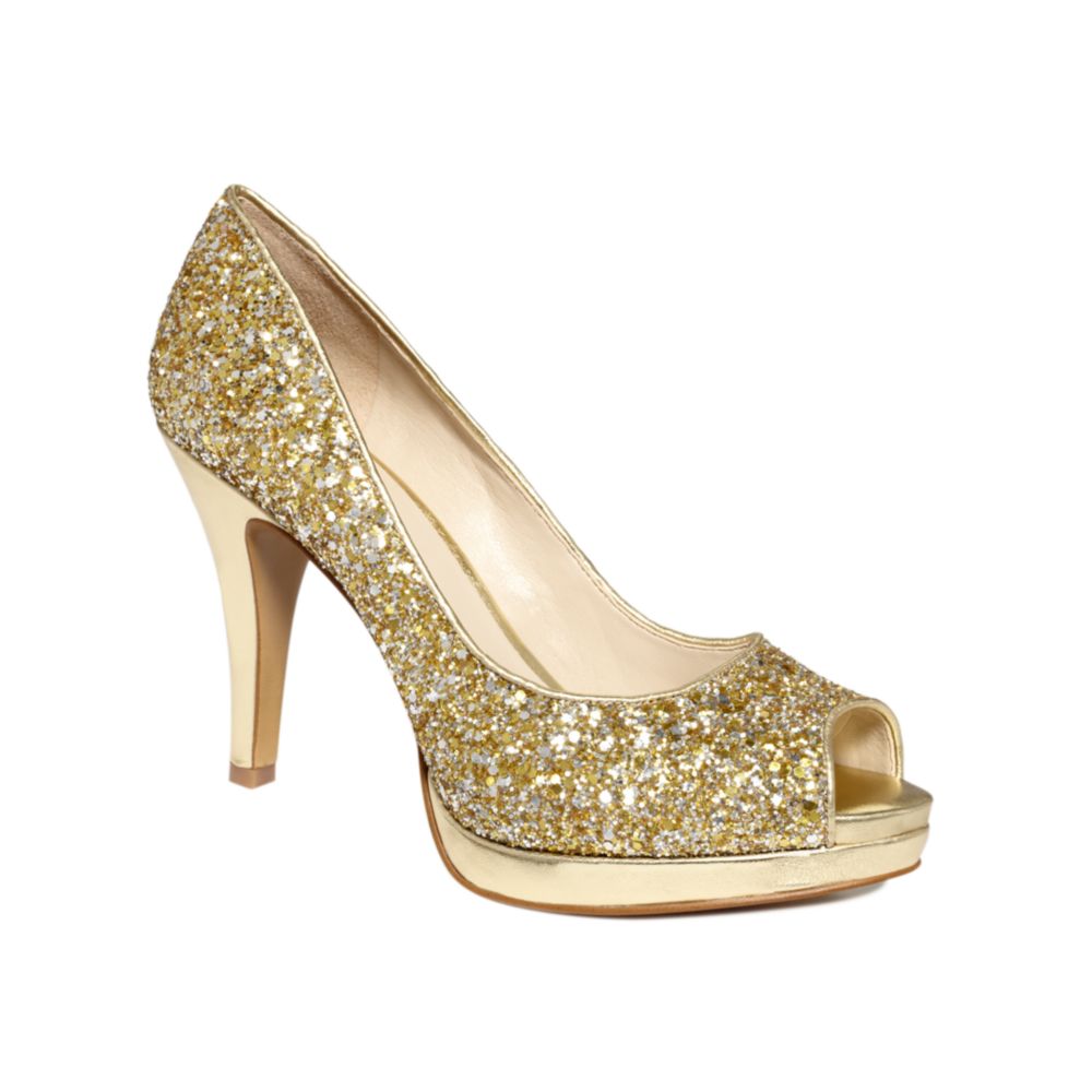 Nine West Danee Pumps in Gold (gold glitter) Lyst