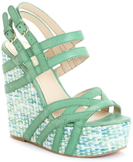 green nine west heels