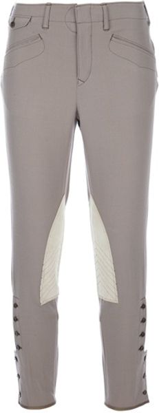 Ralph Lauren Cropped Trouser in Brown - Lyst