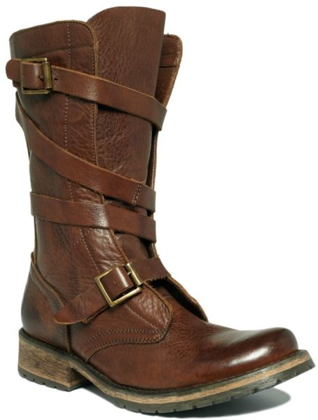 Steve Madden Banddit Utility Boots in Brown | Lyst