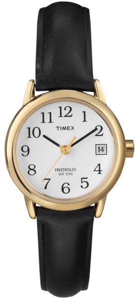 Timex® Womens Black Leather Strap - Lyst