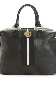 Tommy Hilfiger Pebble Leather Logo Bowler - Lyst