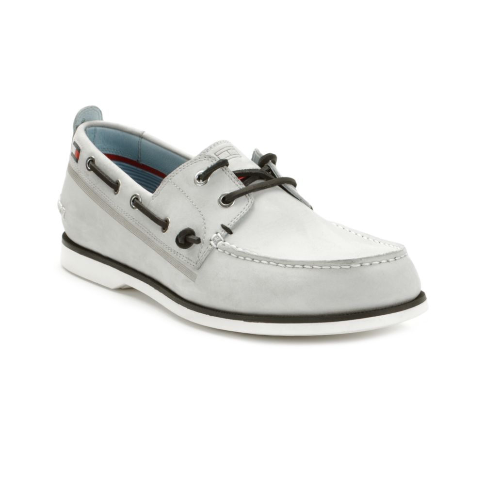 Tommy Hilfiger Ally Boat Shoe in Gray for Men (grey) Lyst
