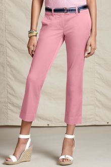 Tommy Hilfiger Straight Leg Cropped Belted Trousers - Lyst