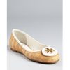 Tory Burch Flats Reva Raffia in Beige (natural bleach) - Lyst