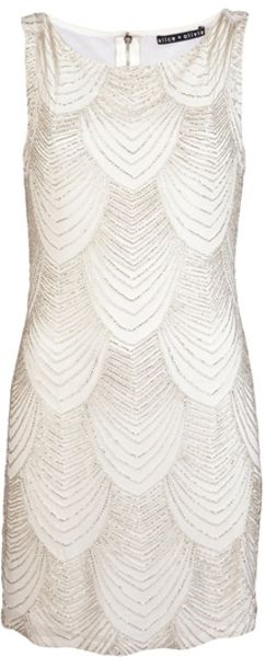 Alice + Olivia Sequin Dress - Lyst