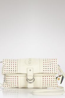Juicy Couture Crossbody Punched Up Leather Poppy Foldover - Lyst