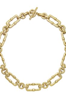 Lauren by Ralph Lauren 14k Goldplated Rectangle Link Collar Necklace - Lyst