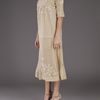 Suno Embroidery Dress in Beige (wheat) - Lyst